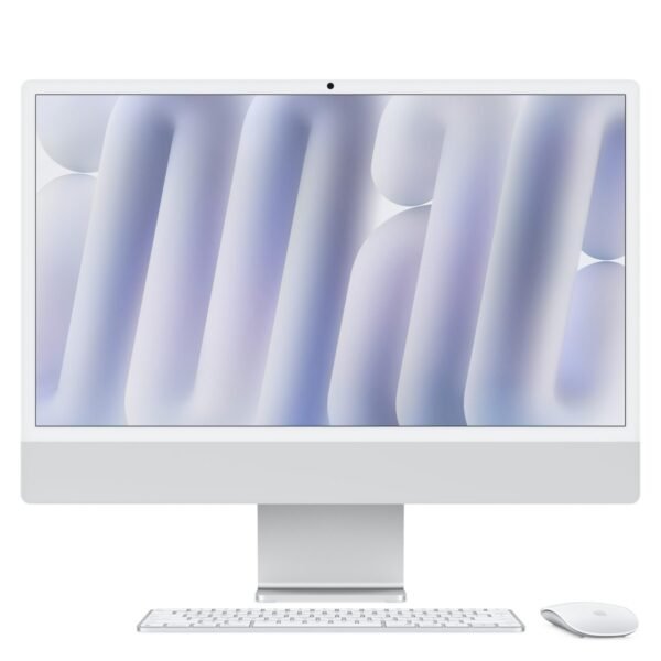 195949591419_1.jpg APPLE iMac (2024), MWUC3D/A, All-in-One PC mit 23.5 Zoll Display, Apple M4 Chip, 16 GB RAM, 8-Core GPU, 256 GB SSD, Silber