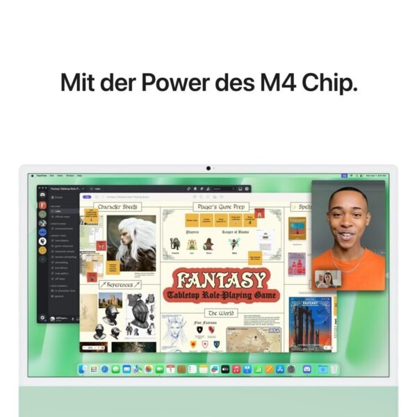 195949594564_5.jpg APPLE iMac (2024), MWUU3D/A, All-in-One PC mit 23.5 Zoll Display, Apple M4 Chip, 16 GB RAM, 10-Core GPU, 256 GB SSD, Silber