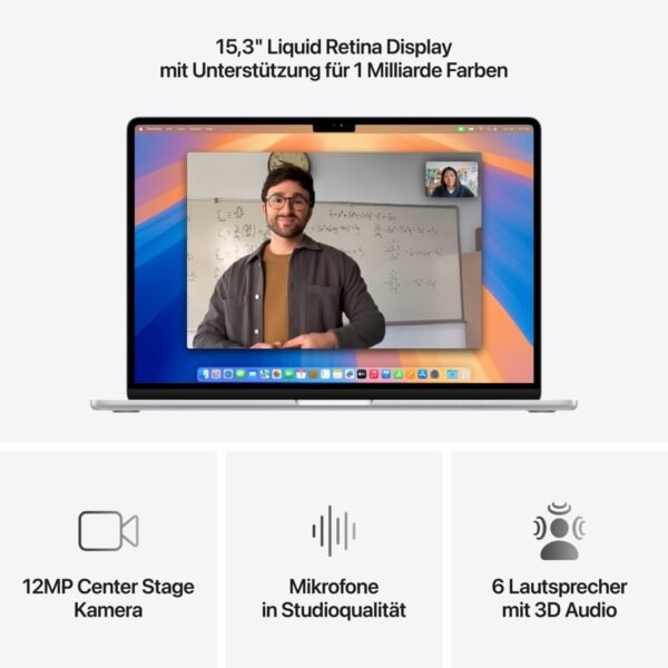 195949839955_5.jpg APPLE MacBook Air (2025), MW1G3D/A – 15,3 Zoll – Apple M4 – 16 GB – 256 GB – macOS