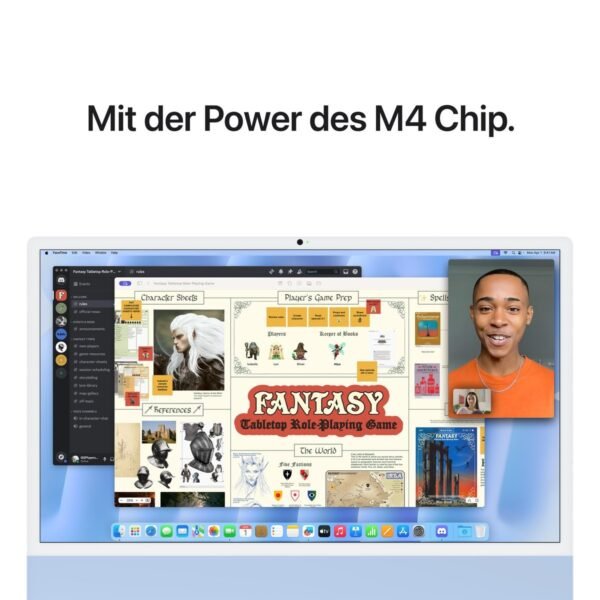 195949925221_5.jpg APPLE iMac (2024), MCR24D/A, All-in-One PC mit 23.5 Zoll Display, Apple M4 Chip, 24 GB RAM, 10-Core GPU, 512 GB SSD, Silber