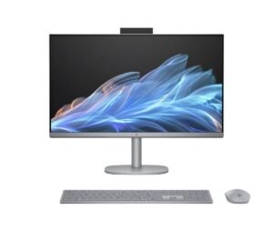 HP OmniStudio X 27-cs0770ng, All in One PC mit 27 Zoll Display, Intel® Core™ Ultra 7 Prozessor, 32 GB RAM, 1000 GB SSD, Silber