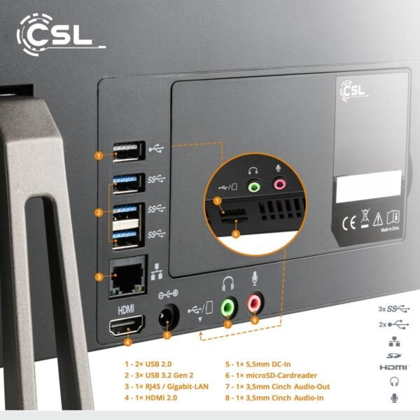 4061474205946_4.jpg CSL Unity F27B-ALS, All-in-One-PC mit 27 Zoll Display, 32 GB RAM, 1000 GB SSD, Schwarz