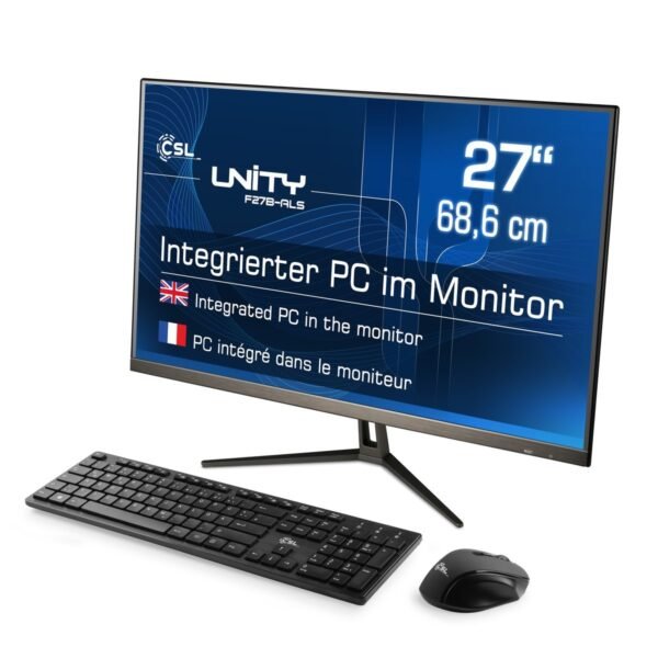 4061474206097_1.jpg CSL Unity F27B-ALS, All-in-One-PC mit 27 Zoll Display, 16 GB RAM, 512 GB SSD, Schwarz
