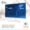 CSL Unity F27W-ALS, All-in-One-PC mit 27 Zoll Display, 8 GB RAM, 2000 GB SSD, Weiß