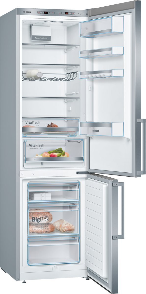 4242005254330_2.jpg BOSCH KGE398IBP Serie 6 Kühlgefrierkombination (B, 343 l, 2010 mm hoch, Gebürsteter Stahl mit Anti Fingerprint)