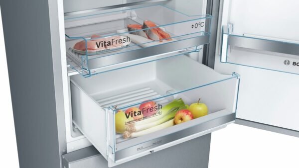 4242005254330_5.jpg BOSCH KGE398IBP Serie 6 Kühlgefrierkombination (B, 343 l, 2010 mm hoch, Gebürsteter Stahl mit Anti Fingerprint)