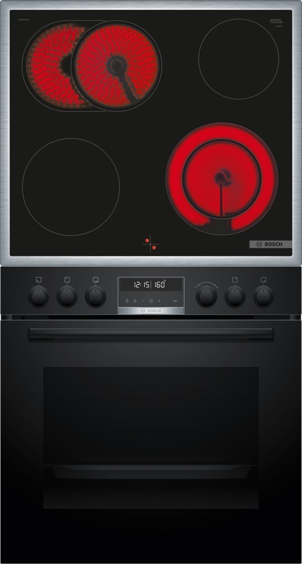 BOSCH HND671LS67 Serie 6/Serie 4, Einbauherdset (Glaskeramikkochfeld, A+, 71 l)