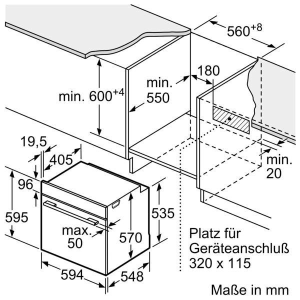 BOSCH HND671LS67 Serie 6/Serie 4, Einbauherdset (Glaskeramikkochfeld, A+, 71 l)