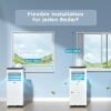 JUNG RAKS PRO AIR 9 9000BTU mobiles Klimagerät Weiß (Max. Raumgröße: 20 m², EEK: A)