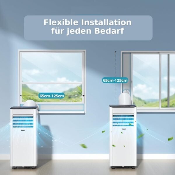 JUNG RAKS PRO AIR 9 9000BTU mobiles Klimagerät Weiß (Max. Raumgröße: 20 m², EEK: A)