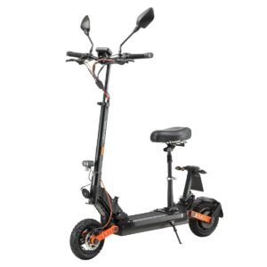 JOYOR S8E Elektroroller mit Sitz 45 km/h E-Scooter (10 Zoll, Schwarz)