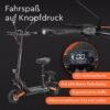 JOYOR S8E Elektroroller mit Sitz 45 km/h E-Scooter (10 Zoll, Schwarz)