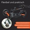 JOYOR S8E Elektroroller mit Sitz 45 km/h E-Scooter (10 Zoll, Schwarz)
