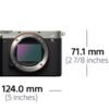 SONY ALPHA 7C KIT+SEL2860 Systemkamera mit Objektiv 28-60 mm, 7,6 cm Display Touchscreen, WLAN