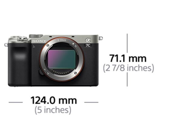 SONY ALPHA 7C KIT+SEL2860 Systemkamera mit Objektiv 28-60 mm, 7,6 cm Display Touchscreen, WLAN