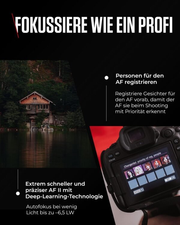 CANON EOS R6 Mark III Body Spiegellose Systemkamera, 7,5 cm Display Touchscreen, WLAN