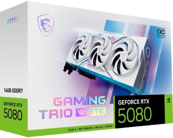 MSI GeForce RTX 5080 16G GAMING TRIO OC WHITE (NVIDIA, Grafikkarte)