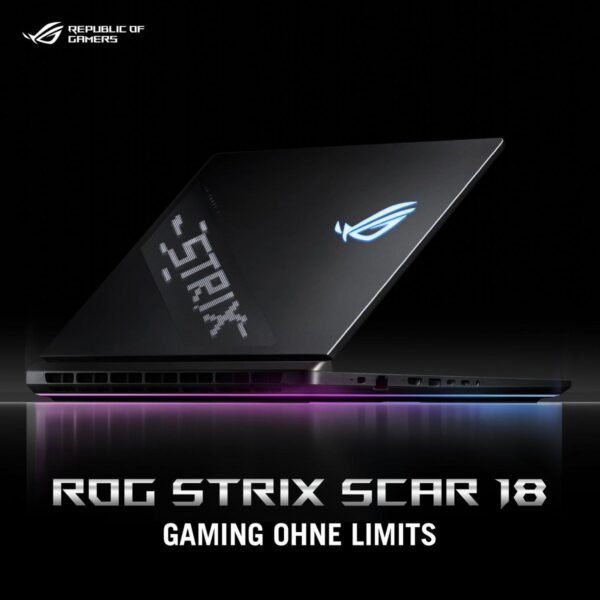 4711387937549_6.jpg ASUS ROG Strix SCAR 18 G835LX-SA099W – 18 Zoll – Intel® Core™ Ultra 9 275HX – 64 GB – 2 TB GeForce RTX™ 5090 – Windows 11 Home