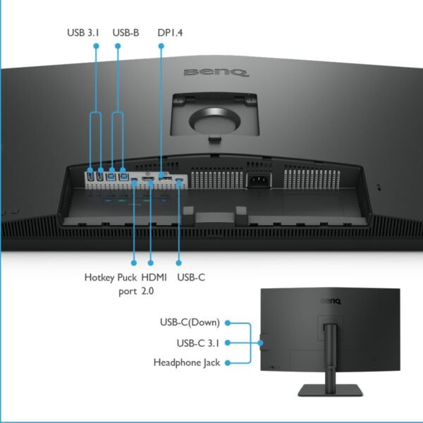 BENQ PD3205U-32″/OFF/UHD 4K/60 HZ/ERGO 32 Zoll UHD 4K Monitor (4 ms Reaktionszeit , 60 Hz , 60 Hz nativ)