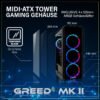 GREED MK2 AMD – Gaming PC – 32GB RAM, Gaming PC mit AMD Ryzen™ 7 7-5700X Prozessor, 32 GB RAM, 1000 GB SSD, NVIDIA GeForce RTX™ 5060 Ti, Windows 11 Pro