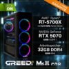 GREED MK2 Pro AMD – 32GB RAM, Gaming PC mit AMD Ryzen™ 7 Ryzen 7 5700X Prozessor, 32 GB RAM, 1 TB SSD, NVIDIA GeForce RTX™ 5070, Windows 11 Pro