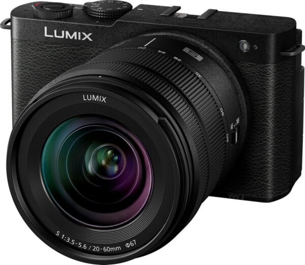 PANASONIC LUMIX S9 JET BLACK+20-60MM/F3.5-5.6 S Systemkamera mit Objektiv 20 – 60 mm, 7,6 cm Display Touchscreen, WLAN