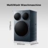 HAIER HAMQD 410CBL9GN-84, 3 Trommeln MultiWash Waschmaschine (10 kg, 1330 U/Min., A)