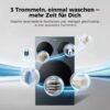 HAIER HAMQD 410CBL9GN-84, 3 Trommeln MultiWash Waschmaschine (10 kg, 1330 U/Min., A)