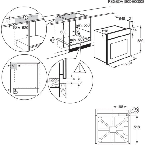 7333394056005_2.jpg AEG TR6PB51ZSB, Einbaubackofen (Einbaugerät, 72 l, 596 mm breit), 6000