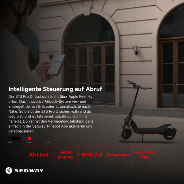8721008535456_5.jpg SEGWAY ZT3 Pro D E-Scooter (11 Zoll, Schwarz / Rot)