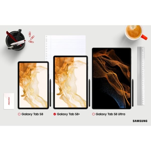 SAMSUNG Galaxy Tab S8+ Plus 5G, Tablet, 128 GB, 12,4 Zoll, 2