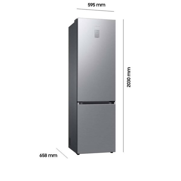 SAMSUNG RL38C775CS9/EG Kühlgefrierkombination (C, 390 l, 2030 mm hoch, Premium Edelstahl Look)